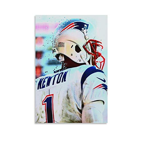 Football Cam Newton Sports Star Poster Canvas Art Poster and Wall Art Picture Print Modern Family Bedroom Decor Posters 12x18inch-30x45cm- Football Cam Newton Sports Star Poster Canvas Art Poster and Wall Art Picture Print Modern Family Bedroom Decor Posters 12x18inch-30x45cm-