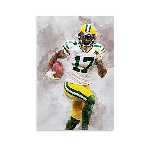 ERTYJ Sports Poster American Football Davante Adams Poster Decorative Painting Canvas Wall Art Living Room Posters Bedroom Painting 12x18inch-30x45cm- ERTYJ Sports Poster American Football Davante Adams Poster Decorative Painting Canvas Wall Art Living Room Posters Bedroom Painting 12x18inch-30x45cm-