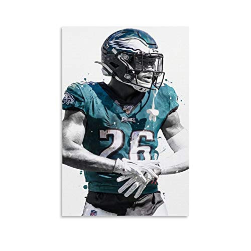 ERTYJ Sports Poster American Football Retro Miles Sanders Poster Decorative Painting Canvas Wall Art Living Room Posters Bedroom Painting 12x18inch-30x45cm- ERTYJ Sports Poster American Football Retro Miles Sanders Poster Decorative Painting Canvas Wall Art Living Room Posters Bedroom Painting 12x18inch-30x45cm-
