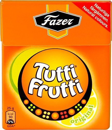 Fazer Tutti Frutti Pastilles 8 Boxes of 25g