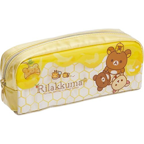 San-X Rilakkuma Pen Pouch Honey Hunt in the Forest Yellow PY65701