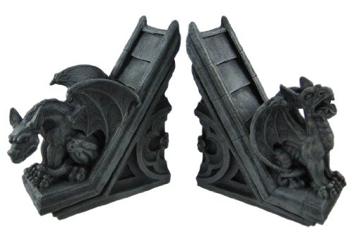 Gothic Gargoyle Sculptural Bookends Book Ends