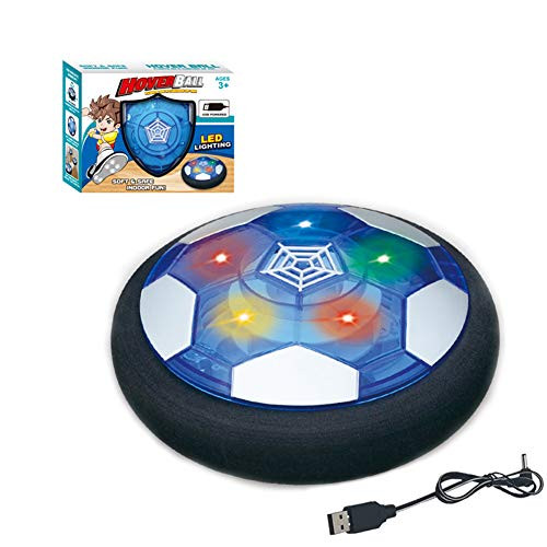 lEIsr00y Rechargeable LED Hover Soccer Ball Indoor Floating Disc Interactive Kids Toy