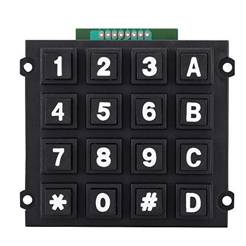 S erounder Keyboard Keyboard Modules with 16 Keys 4x4 Push Buttons Microcontroller External Big Keypad for MCU Single Chip Microcontroller
