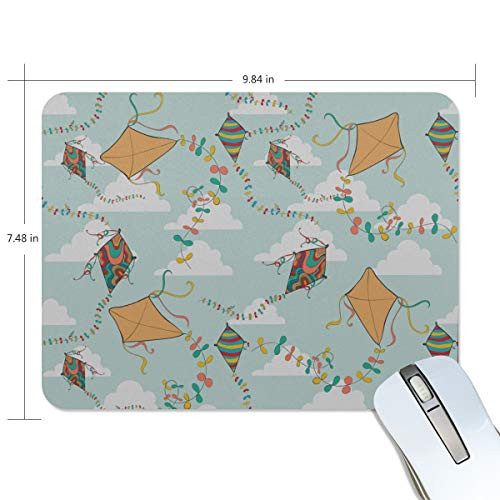 Fashion Retro Unique Custom Mousepad Kite Game Toy Play Spring Children Printing Non-Slip Rectangle Natural Rubber Fabric Mouse Mat Gaming Mouse Pad