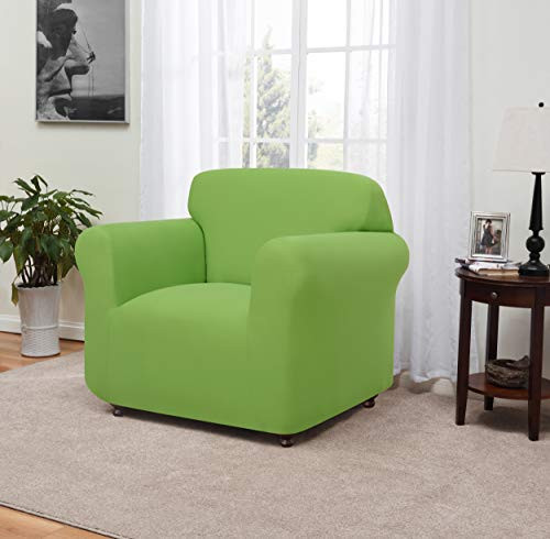 Madison Stretch Jersey Lime Chair Slipcover, Solid