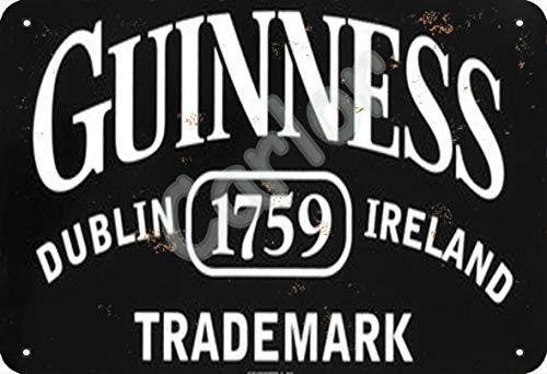 Carlor Guinness Dublin 1759 Ireland Guinness Beer Poster Chic Art Prints Advertising Painting Vintage Wall Decoration Metal Tin Sign 12 X 8