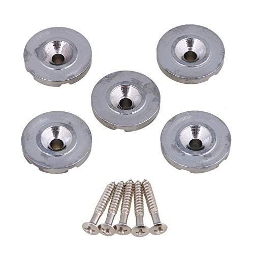 Set of 5 Bass Guitar String Trees String Retainer Guides for Bass Guitar with Mounting Screws