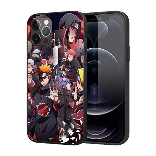 iPhone 12 Case iPhone 12 Pro Case Japanese Anime Case Plastic Cover for iPhone 12 iPhone 12 Pro -Naruto-Akatsuki-2-