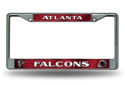 Chawuux Atlanta Falcons LBL Jersey Design Chrome Frame Metal License Plate Tag Cover Football