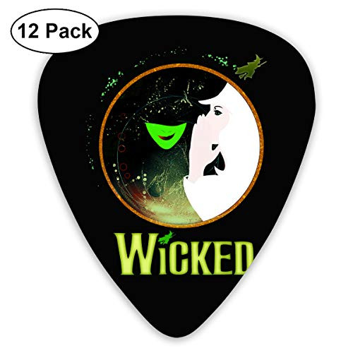 ElijahO Wicked Celluloid Guitar Picks Plectrums -12 Pack- for Electric Guitar  Acoustic Guitar  Mandolin  and Guitar Bass