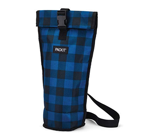 PackIt Freezable Wine Bag, Navy Buffalo