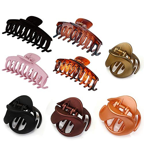 8PCS Big Hair Claw Clips Nonslip Large Claw Clip Strong Hold Hair Clips for Women and Girls 8PCS Big Hair Claw Clips Nonslip Large Claw Clip Strong Hold Hair Clips for Women and Girls