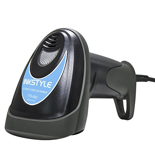INKSTYLE 2D Barcode Scanner USB Wired 1D 2D QR PDF417 Data Matrix Bar code Scanner, CMOS Image Barcode Reader for Mobile Payment Computer Screen Scan, Supports Windows, Mac and Linux PC POS