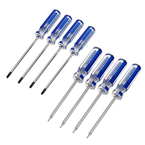 KISENG Nonslip Handle Torx Magnetic Screwdriver T3 T4 T5 T6 T7 T8 T9 T10 Repair Tool Kit -T4-