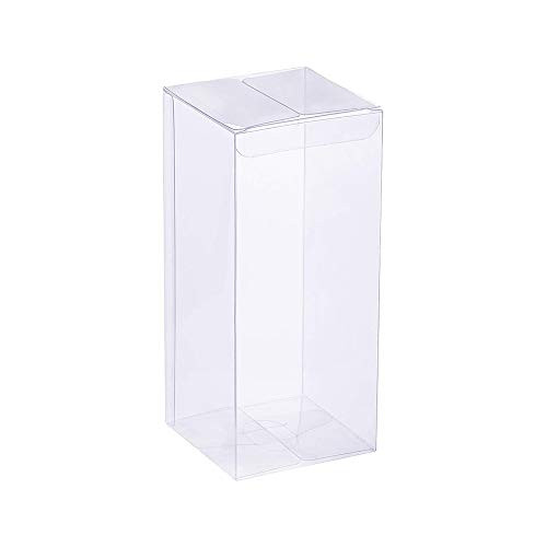 YOZATIA 12PCS Transparent Boxes 2 x 2 x 6 inch  Candy Box  Clear Favor Boxes Gift Boxes for Wedding  Party and Baby Shower Favors