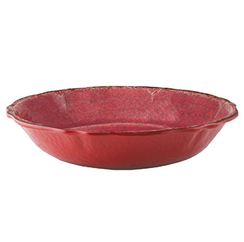 Le Cadeaux Antiqua Salad Bowl, 13.75", Red
