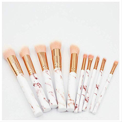Makeup Brushes 10 Marble Makeup Brush Sets Beginners Eye Shadow Brush Loose Brush Makeup Tools