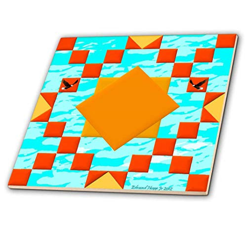 3dRose ct_54613_4 Native American Designs Ceramic Tile, 12"