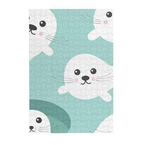 Curpubum Seal Pup Puzzle - Puzzles for Adults 500 Piece Picture Puzzle Jigsaw Puzzle