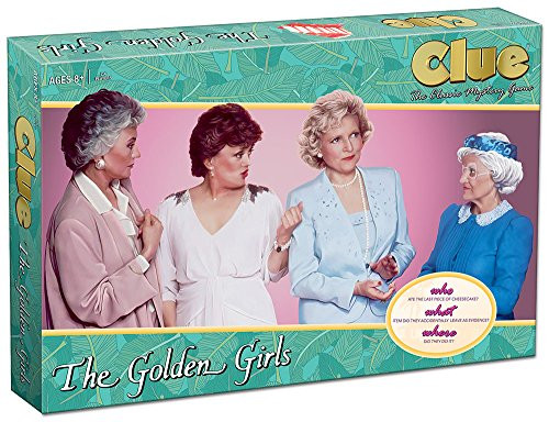 Clue The Golden Girls Board Game | Golden Girls TV Show Themed Game | Solve the Mystery of WHO ate the last piece of Cheesecake |Officially Licensed Golden Girls Merchandise | Themed Clue Mystery Game