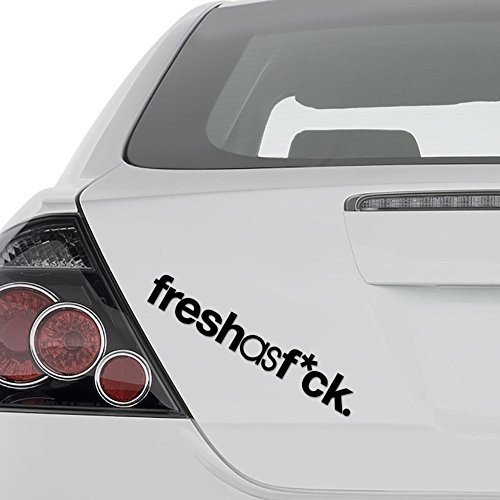 AAmpco Decals JDM Fresh As Fcuck Beginner Japanese Vinyl Decal Sticker - Wall Decor Motorcycle Car Truck Windows Bumper - Size -6 in 15 cm- Wide Color- Matte White AAmpco Decals JDM Fresh As Fcuck Beginner Japanese Vinyl Decal Sticker - Wall Decor Motorcycle Car Truck Windows Bumper - Size -6 in 15 cm- Wide Color- Matte White