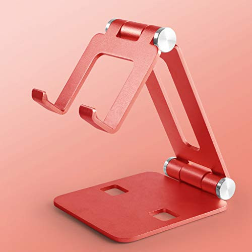 Yuxiale Metal Adjustable Angle Foldable Stand Holder Cradle Mount for Smartphone Tablet