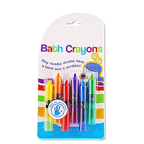 Bath Time Toy Crayons - Multi-Coloured  Pack of 6 Bathing Toy Kids Pen Set