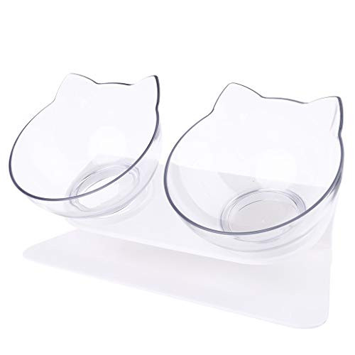 YOYOHOT Pet Feeder Non-Slip Cat Double Bowls with Raised Stand Pet Food Water Bowl Cats Dog Feeder Pets Supplies YOYOHOT Pet Feeder Non-Slip Cat Double Bowls with Raised Stand Pet Food Water Bowl Cats Dog Feeder Pets Supplies