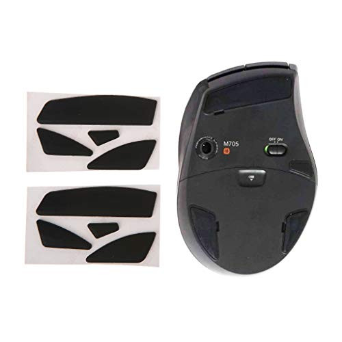 Yuanhaourty 2 Sets 0.6mm Thickness Mouse Skates Replacement Mouse Feet Sticker for M705 Yuanhaourty 2 Sets 0.6mm Thickness Mouse Skates Replacement Mouse Feet Sticker for M705