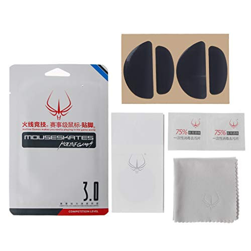 Huluda 2 Sets Pack Original Hotline Games Competition Level Mouse Feet Mouse Skates Gildes for Zowie EC1-A EC2-A EVO Gaming Mouse 0.6mm Thickness Teflon