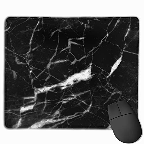 Mouse Pad with Stitched Edge  Marble Mouse Mat  Non-Slip Rubber Base Mousepad for Laptop  Computer  and  Pc