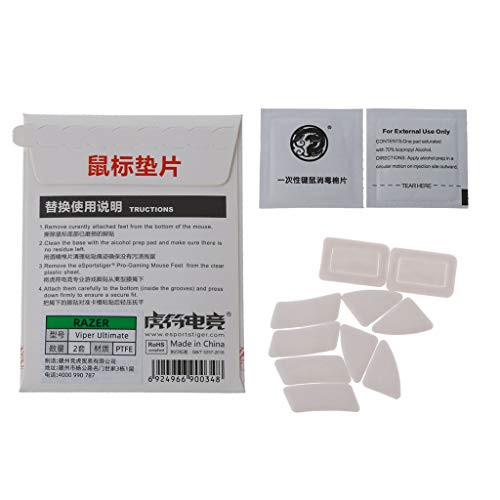 caralin Tiger Gaming Mouse Feet Mouse Skate for Razer Viper Ultimate Mouse Curve Edge