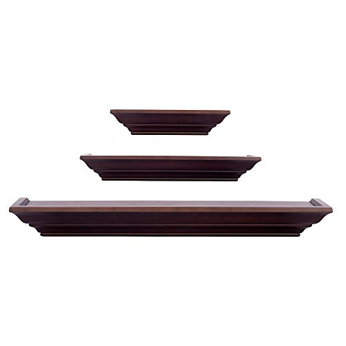 Burnes of Boston LL2931 Level Line 3 piece Ledge Set, Walnut
