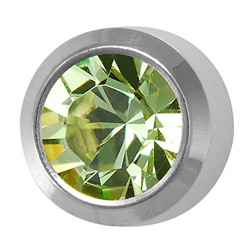 Studex August Peridot Regular 4mm Stainless Steel Bezel Setting Ear Piercing Stud Earrings Birthstone Studex August Peridot Regular 4mm Stainless Steel Bezel Setting Ear Piercing Stud Earrings Birthstone