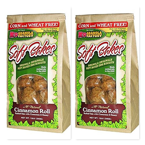 K9 GRANOLA 2 Pack Soft Bake Cinnamon Roll Dog Treat  12 oz. ea. Fast