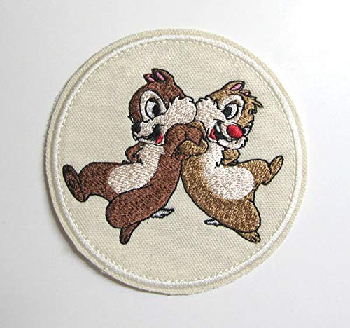 Chip and Dale Chipmunk Duo Novelty Iron on Patch Chip and Dale Chipmunk Duo Novelty Iron on Patch