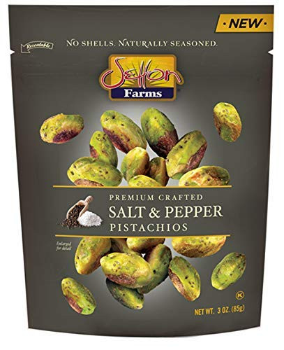Setton Farms Premium Crafted Salt  and  Pepper Pistachios - No Shells - 3 ounce -2 pack-