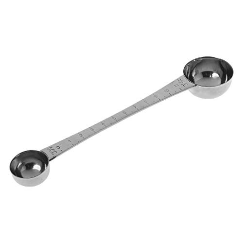 RY-CAN Measuring Spoon Stainless Steel Double Ends Measuring Spoon with Scale Coffee Scoop Tablespoon RY-CAN Measuring Spoon Stainless Steel Double Ends Measuring Spoon with Scale Coffee Scoop Tablespoon