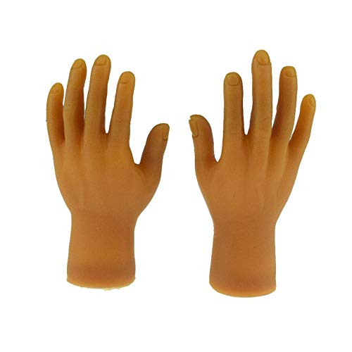 10 Pieces Tiny Hand Finger Puppets Little Finger Props for Hands  Party and Game Hand Prop Accessories  Mini Prank Hand  and  Gag Gifts for Adults-Five Hand-