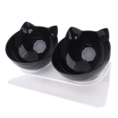 Jilin Non-slip Cat Double Bowls with Raised Stand Pet Food Water Bowl Cats Dog Feeder Pets Supplies Jilin Non-slip Cat Double Bowls with Raised Stand Pet Food Water Bowl Cats Dog Feeder Pets Supplies