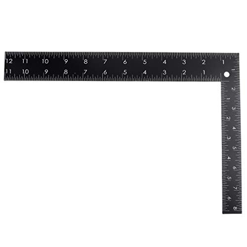 HELYZQ Metal L-Square Shape Patchwork Ruler for Tailor Garment Pattern Making Craft