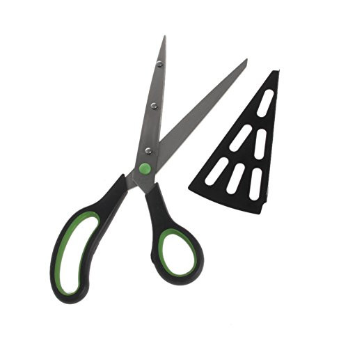 angwang 2 in 1 Scissors Pizza Slicer Cutter Server Tray Tool Cook Gadget Stainless Steel