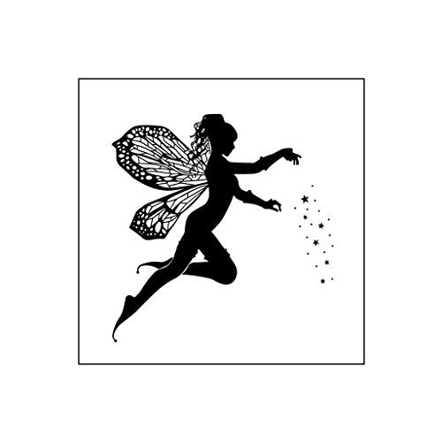 UNTERING Fairy Angel DIY Silicone Clear Stamp Cling Seal Scrapbook Embossing Album Decor