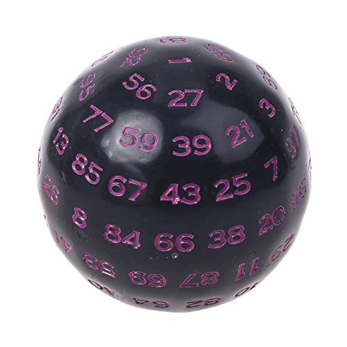 QYIYA 100 Sided Polyhedral Dice D100 Multi Sided Acrylic Dices for Table Board Game