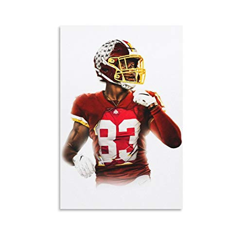 RTYUM Legendary Super Star American Football Player Terry McLaurin Sports Poster Canvas Art Poster and Wall Art Picture Print Modern Family Bedroom Decor Posters 12x18inch-30x45cm-