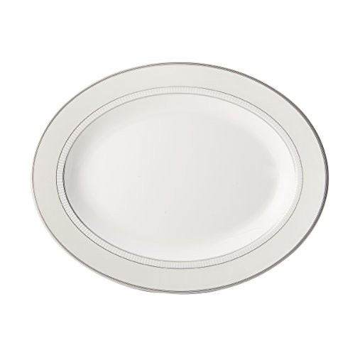 Mikasa Cheers Platinum Oval Platter, 14-Inch