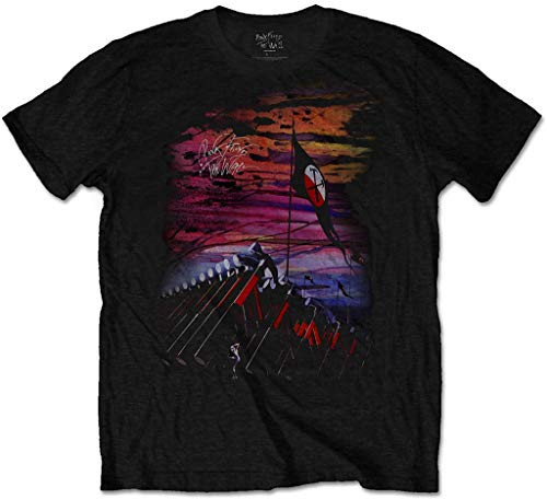 Pink Floyd  The Wall Flag  and  Hammers  T-Shirt -2 Extra Large- Black