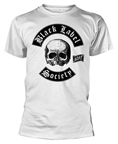 Black Label Society  Skull Logo  -White- T-Shirt -x-Large-