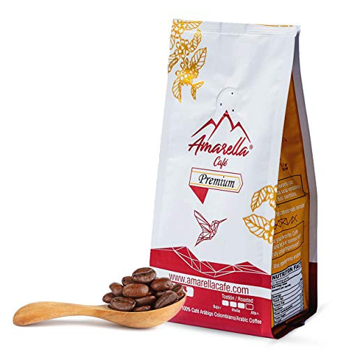 Amarella Cafe Premium Ground Coffee Medium Roast - Premium-Quality Colombian Coffee Ground Smooth Texture Freshly Roasted and Aromatic Flavor 8.8 Oz -250g- Bag Amarella Cafe Premium Ground Coffee Medium Roast - Premium-Quality Colombian Coffee Ground Smooth Texture Freshly Roasted and Aromatic Flavor 8.8 Oz -250g- Bag